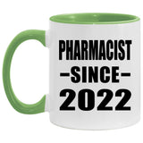 Pharmacist Since 2022 - 11oz Accent Mug Green
