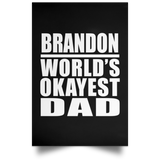 Brandon World's Okayest Dad - Poster Portrait