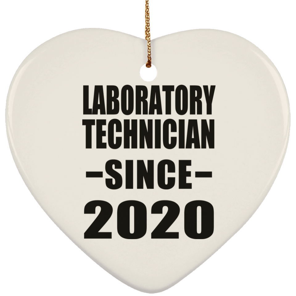 Laboratory Technician Since 2020 - Heart Ornament