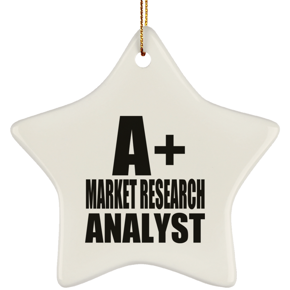 A+ Market Research Analyst - Star Ornament