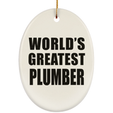 World's Greatest Plumber - Oval Ornament