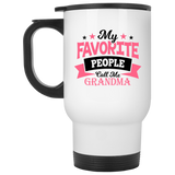 My Favorite People Call Me Grandma - White Travel Mug