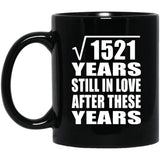 39th Anniversary Square Root of 1521 Years Still In Love - 11oz Coffee Mug Black