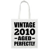 14th Birthday Vintage 2010 Aged Perfectly - Tote Bag White