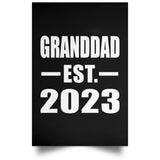 Granddad Established EST. 2023 - Poster Portrait