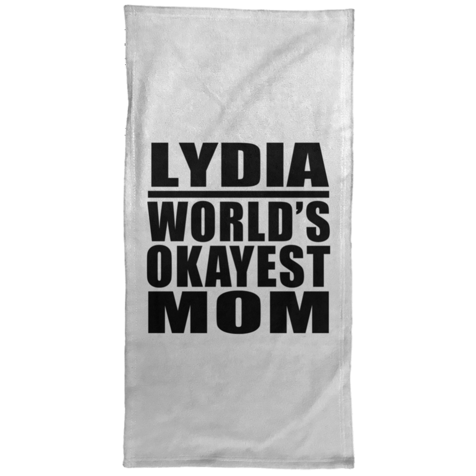 Lydia World's Okayest Mom - Hand Towel