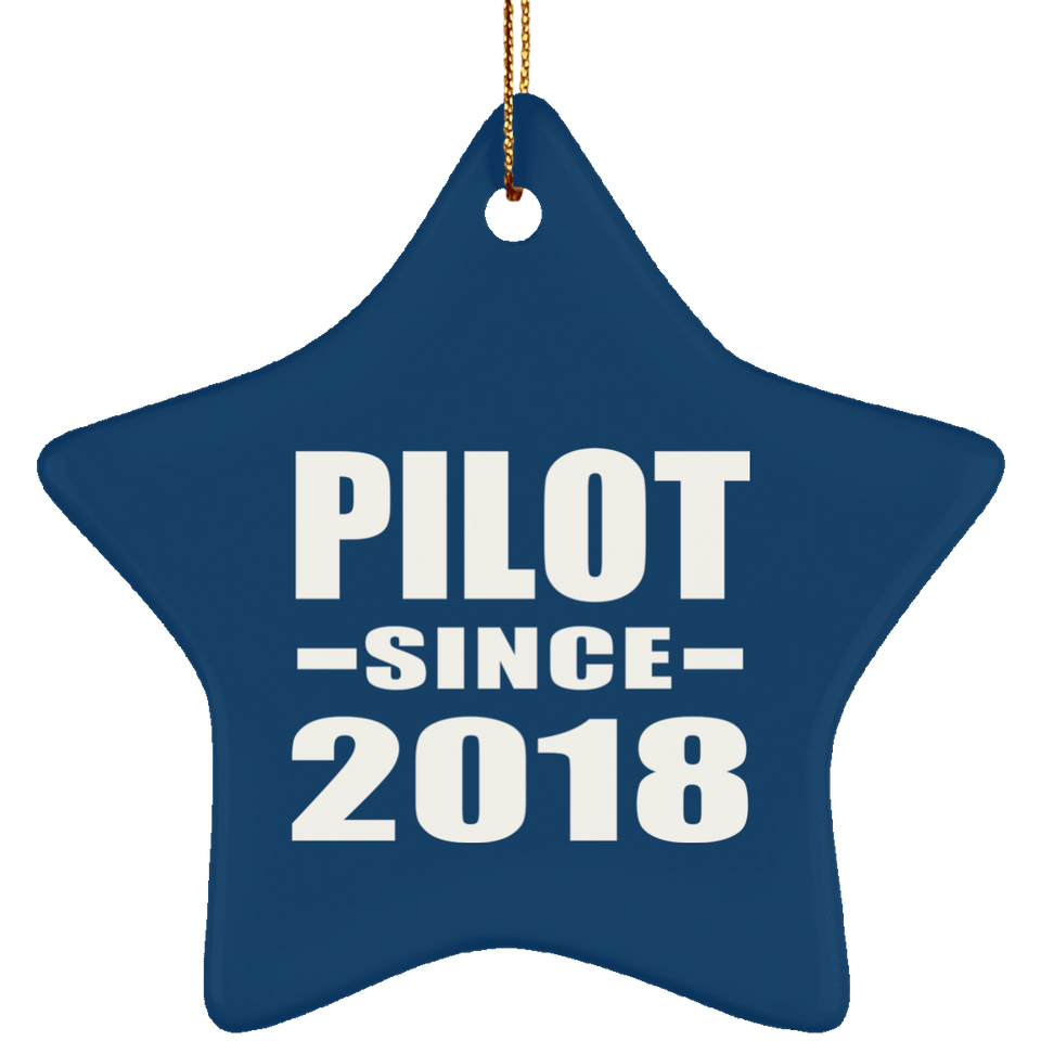 Pilot Since 2018 - Star Ornament