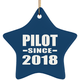 Pilot Since 2018 - Star Ornament