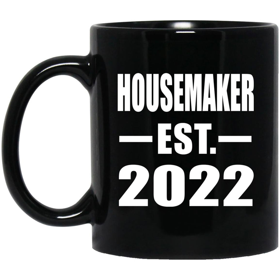 Housemaker Established EST. 2022 - 11oz Coffee Mug Black