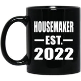 Housemaker Established EST. 2022 - 11oz Coffee Mug Black