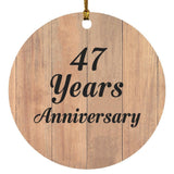 47th Anniversary 47 Years Anniversary - Circle Ornament C