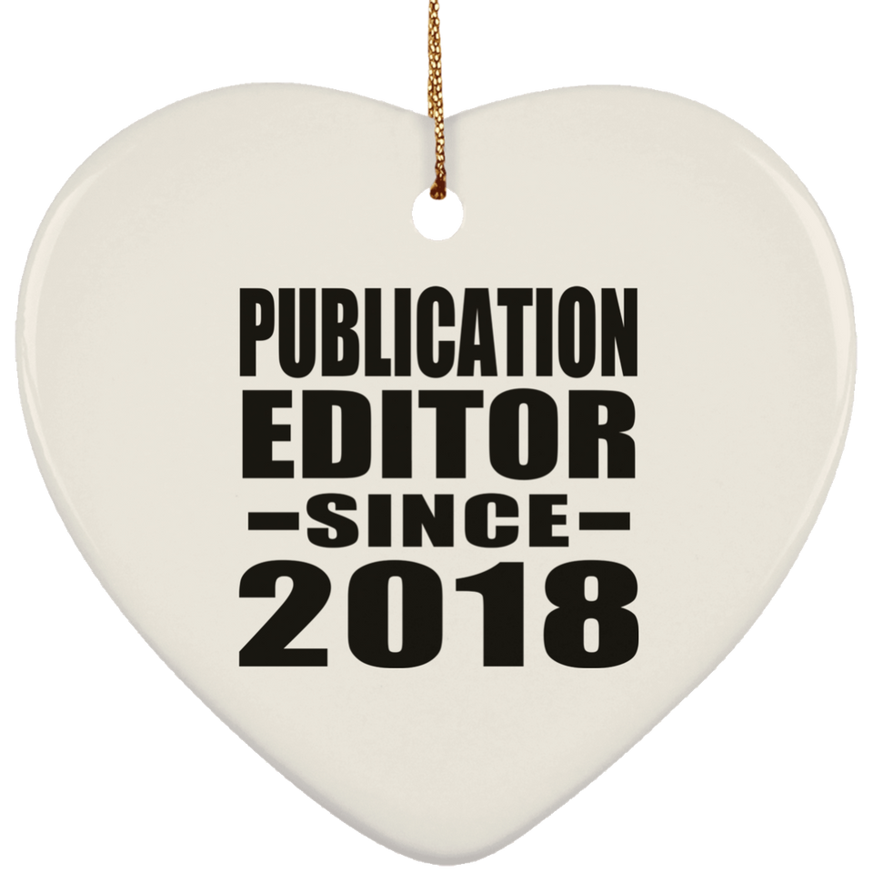 Publication Editor Since 2018 - Heart Ornament