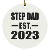 Step Dad Established EST. 2023 - Circle Ornament