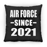 Air Force Since 2021 - Throw Pillow Black