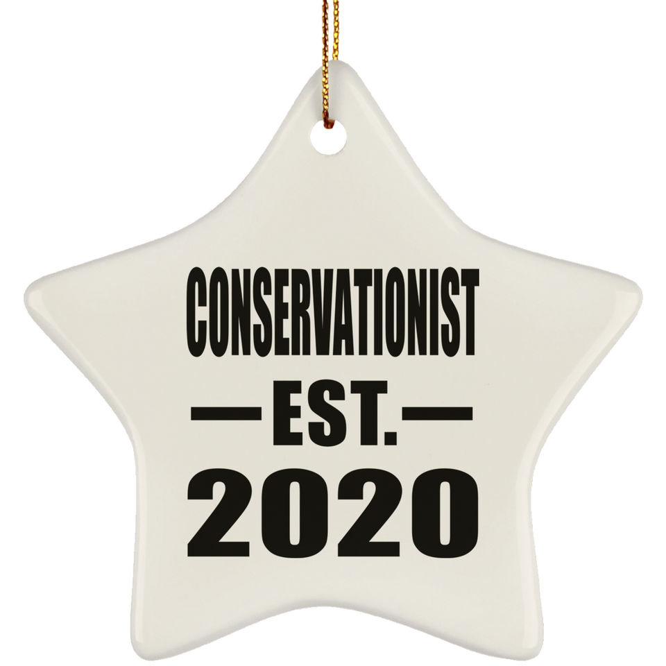 Conservationist Established EST. 2020 - Star Ornament