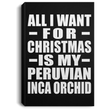 All I Want For Christmas Is My Peruvian Inca Orchid - Canvas Portrait