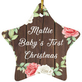 Mattie Baby's First Christmas - Star Ornament A