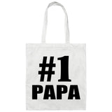 Number One #1 Papa (Grandpa) - Tote Bag White