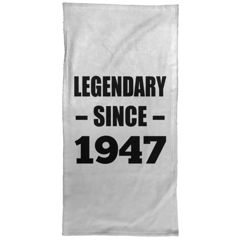 77th Birthday Legendary Since 1947 - Hand Towel