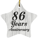 86th Anniversary 86 Years Anniversary - Star Ornament F