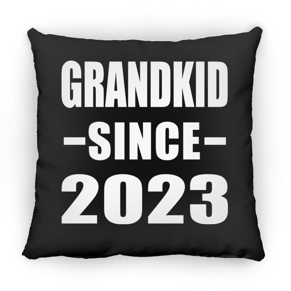 Grandkid Since 2023 - Throw Pillow Black