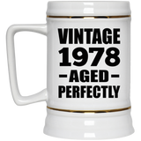 46th Birthday Vintage 1978 Aged Perfectly - Beer Stein