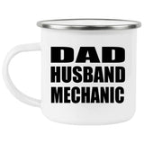 Dad Husband Mechanic - 12oz Camping Mug
