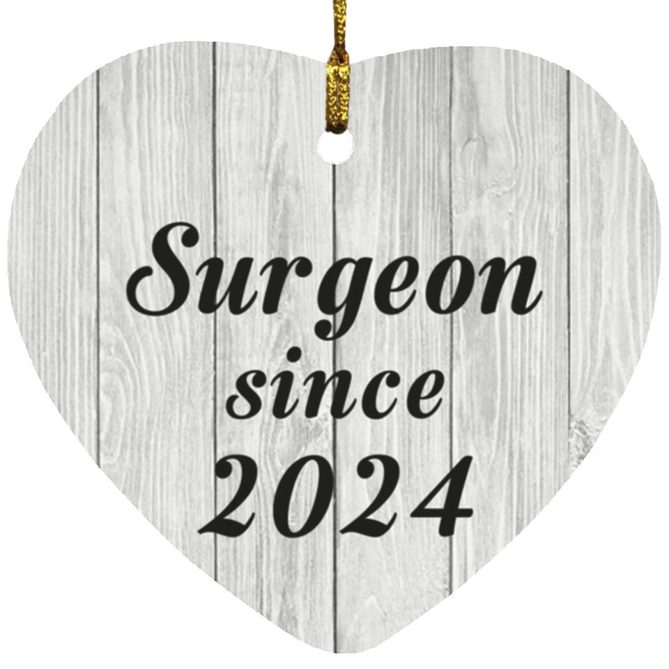 Surgeon Since 2024 - Heart Ornament F