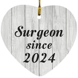 Surgeon Since 2024 - Heart Ornament F