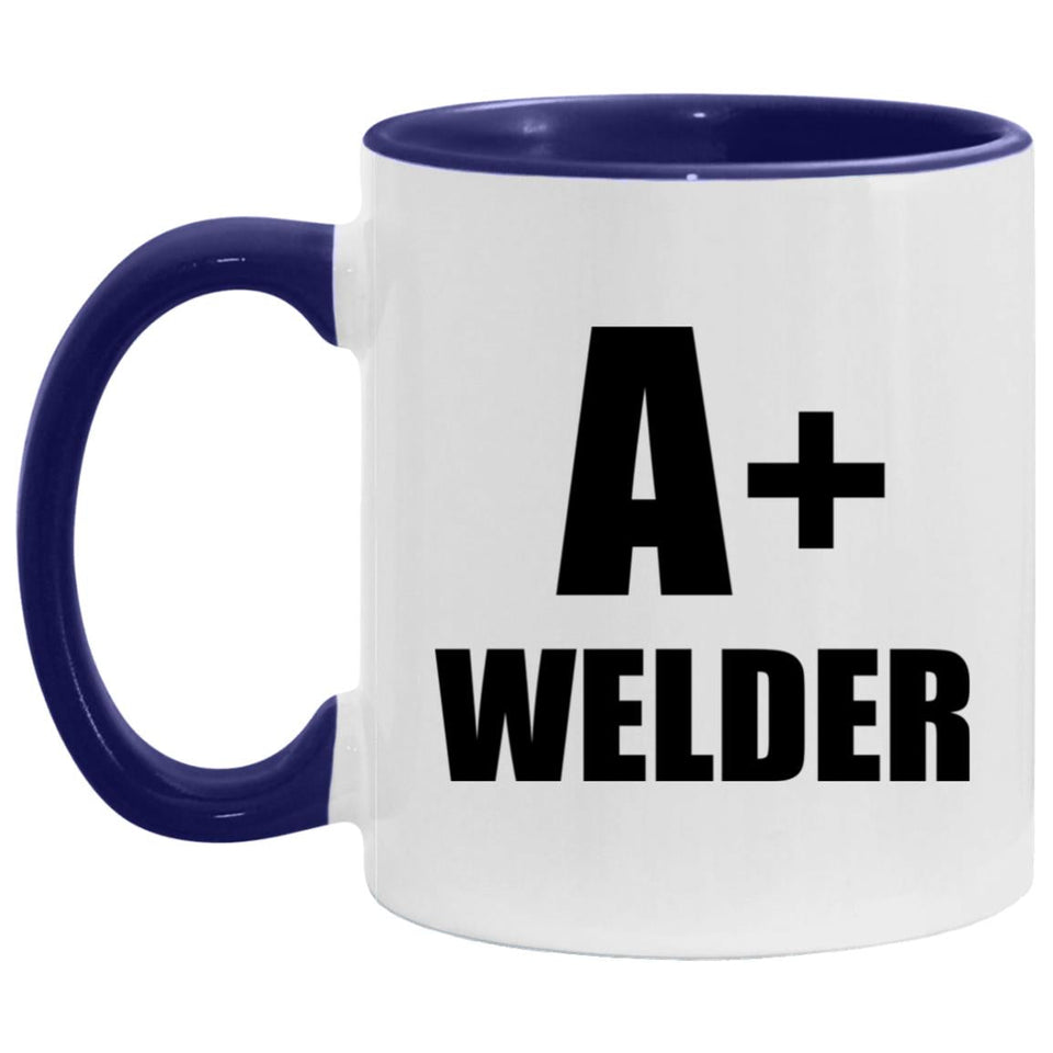 A+ Welder - 11oz Accent Mug Purple