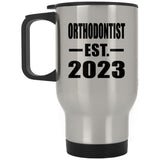Orthodontist Established EST. 2023 - Silver Travel Mug
