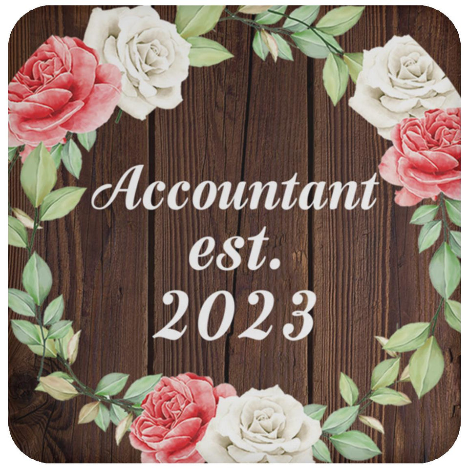 Accountant Established Est. 2023 - Drink Coaster A