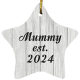 Mummy Established Est. 2024 - Star Ornament F