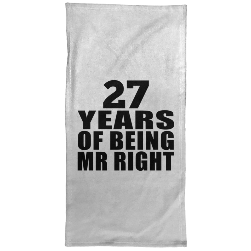 27th Anniversary 27 Years Of Being Mr Right - Hand Towel