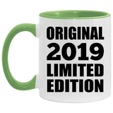 5th Birthday Original 2019 Limited Edition - 11oz Accent Mug Green