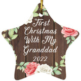 First Christmas With My Granddad 2022 - Star Ornament A