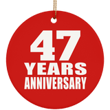 47th Anniversary 47 Years Anniversary - Circle Ornament