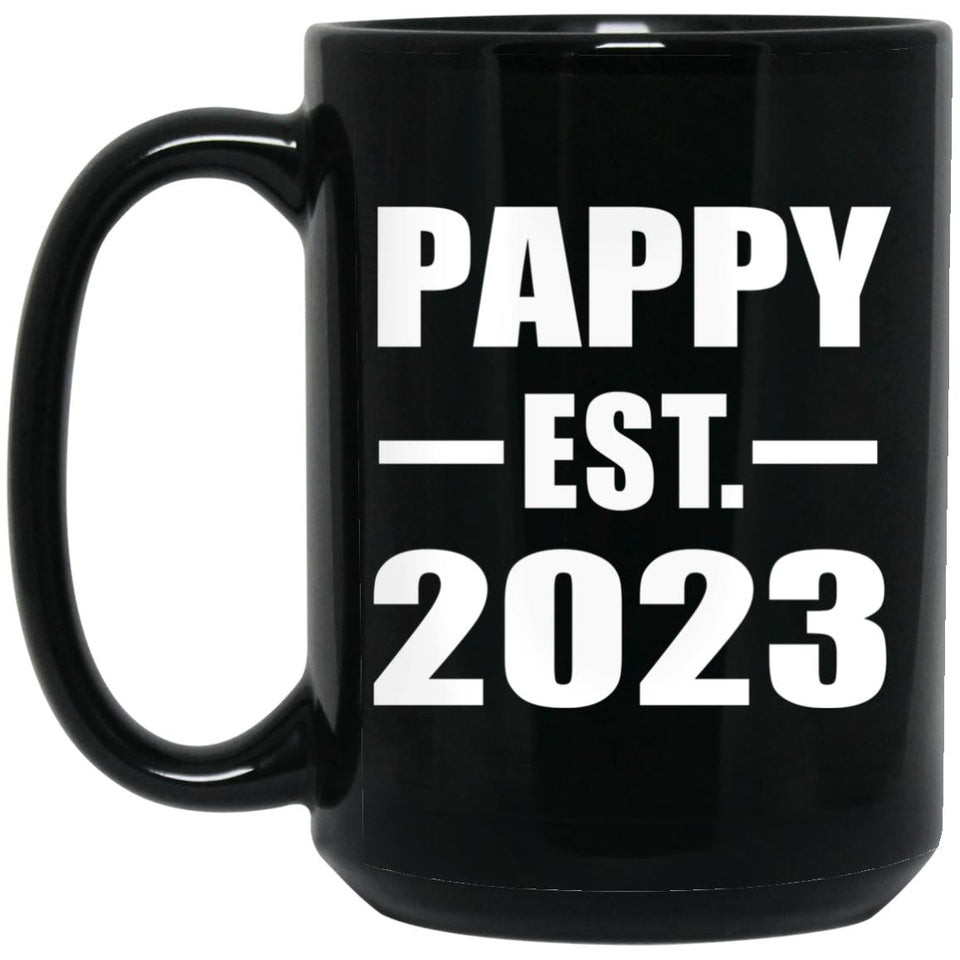 Pappy Established EST. 2023 - 15oz Coffee Mug Black