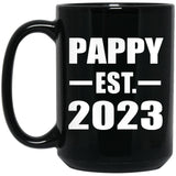 Pappy Established EST. 2023 - 15oz Coffee Mug Black