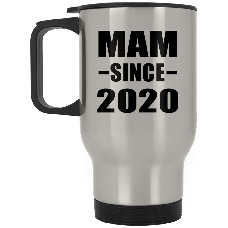 Mam Since 2020 - Silver Travel Mug