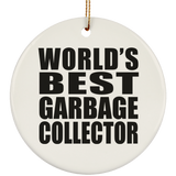 World's Best Garbage Collector - Circle Ornament