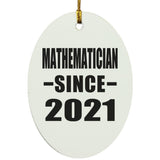 Mathematician Since 2021 - Oval Ornament