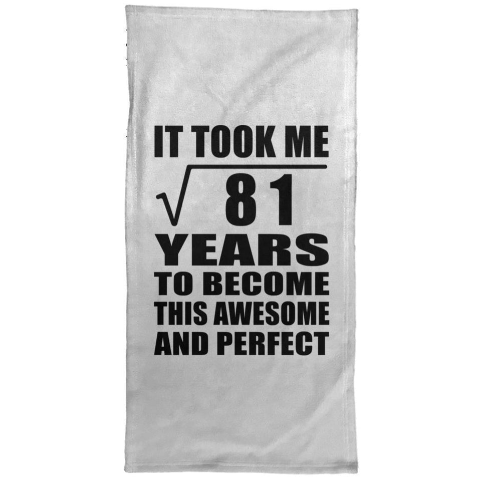 9th Birthday Took Square Root of 81 Years To Awesome - Hand Towel