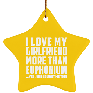 I Love My Girlfriend More Than Euphonium - Star Ornament