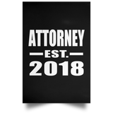 Attorney Established EST. 2018 - Poster Portrait