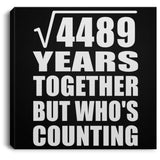 67th Anniversary Square Root of 4489 Years Who's Counting - Canvas Square