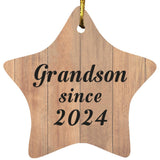 Grandson Since 2024 - Star Ornament C