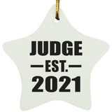 Judge Established EST. 2021 - Star Ornament
