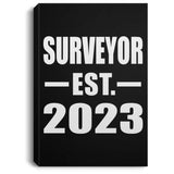 Surveyor Established EST. 2023 - Canvas Portrait