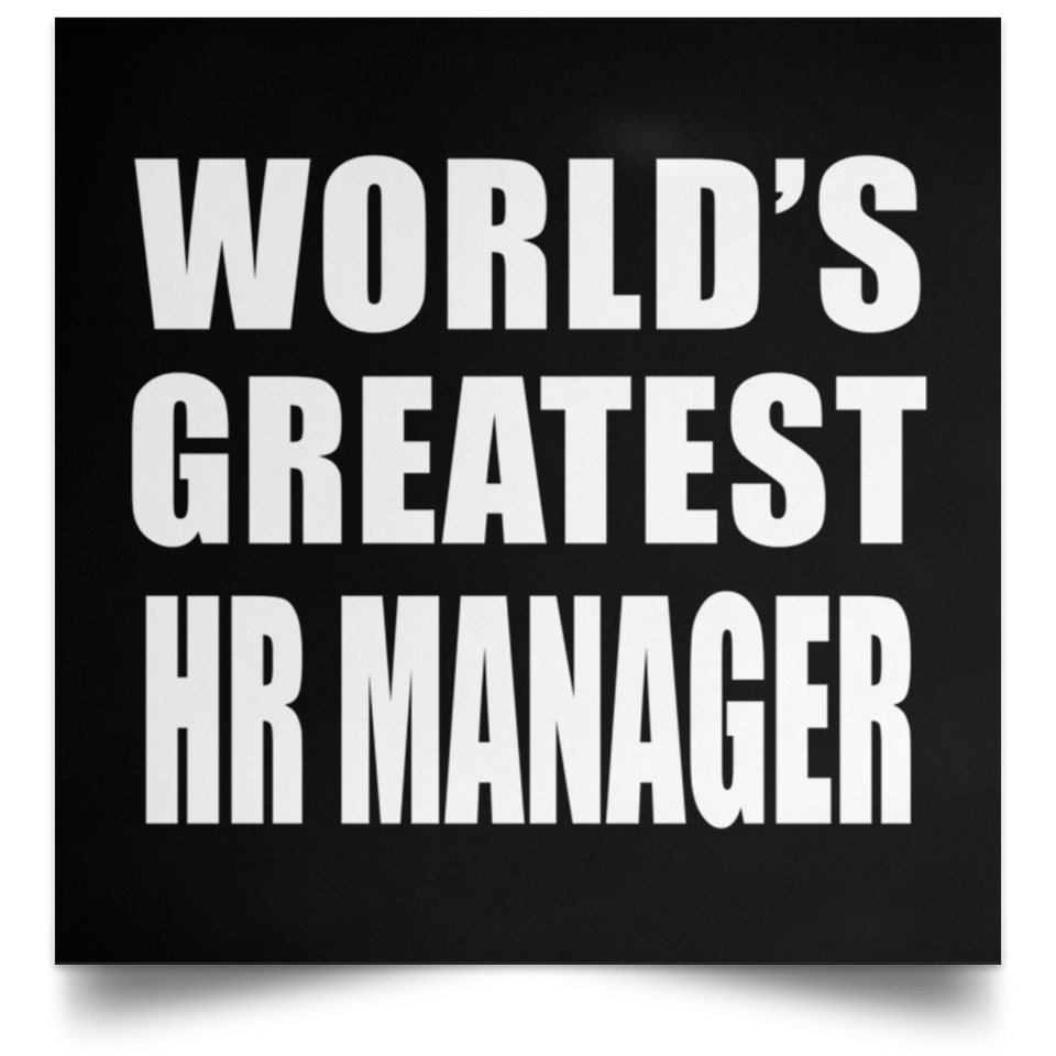 World's Greatest HR Manager - Poster Square